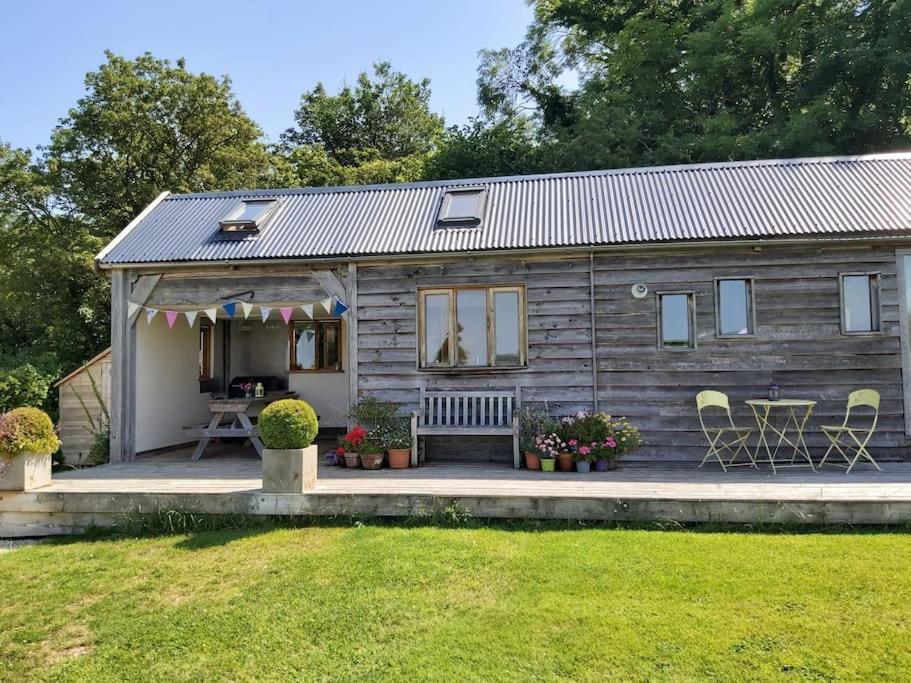 Log Cabin At The Old Summer Dairy Glastonbury Somerton  Exterior photo